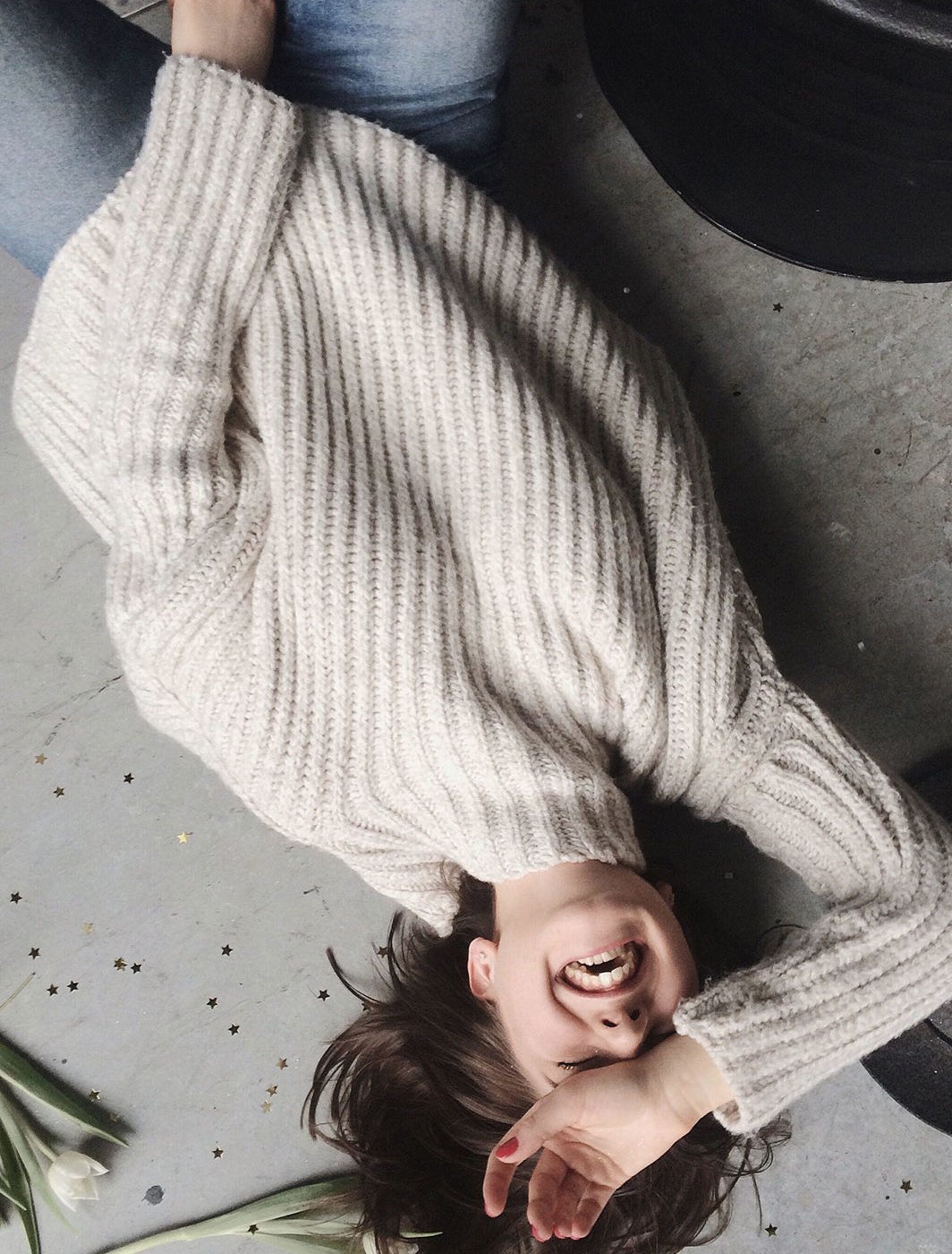 Super soft funnel sweater